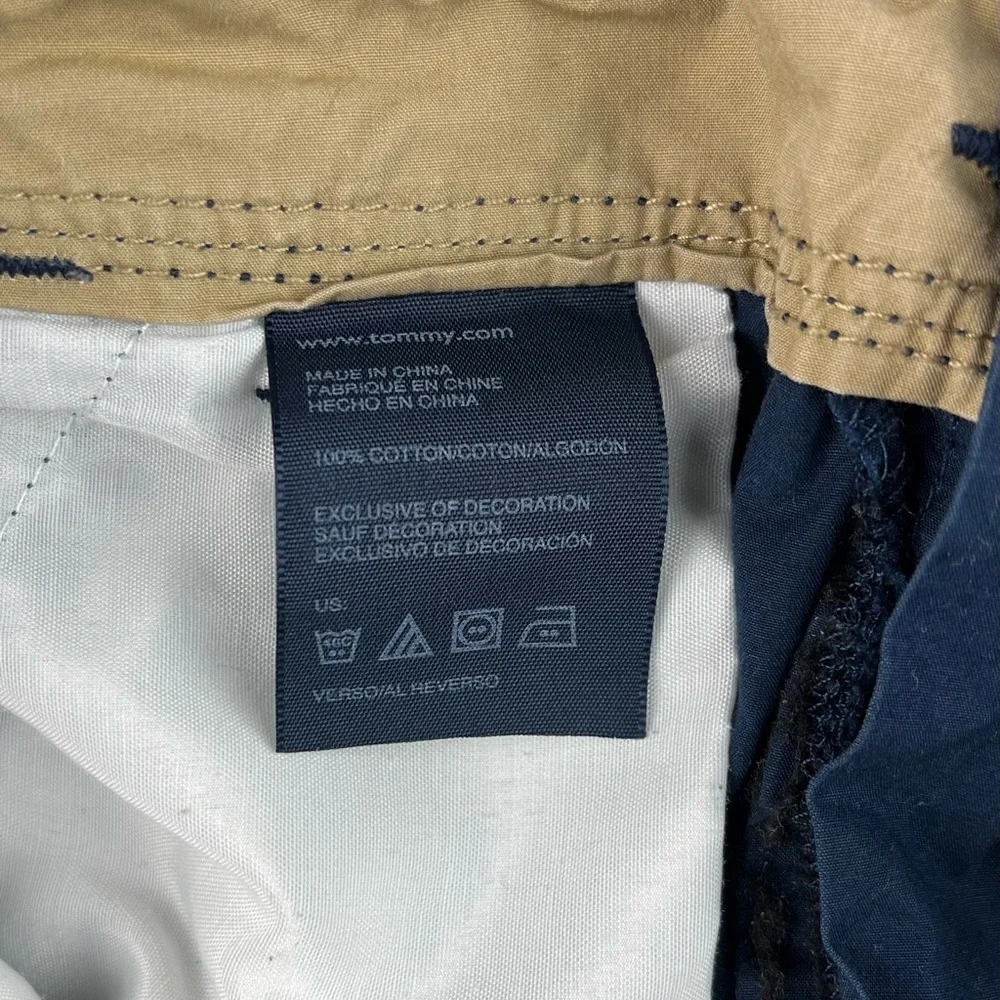 Tommy Hilfiger Kids Boy's Navy Blue Cargo Shorts Size 20 Light Weight